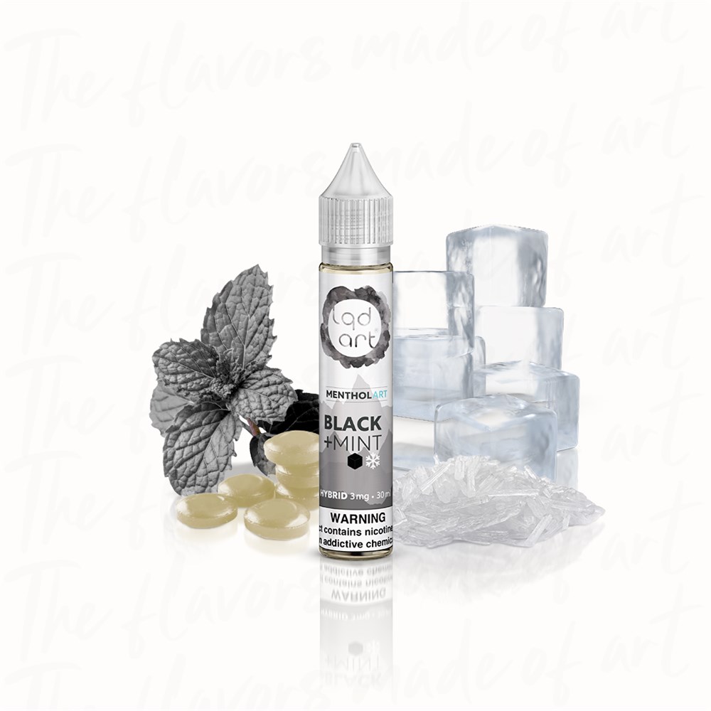JUICE LQD ART MENTHOL 3mg 30ML Black Mint