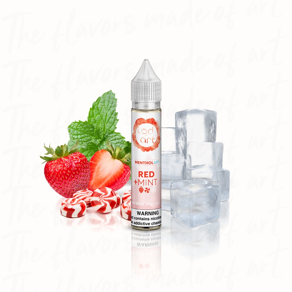 JUICE LQD ART MENTHOL 3mg 30ML Red Mint